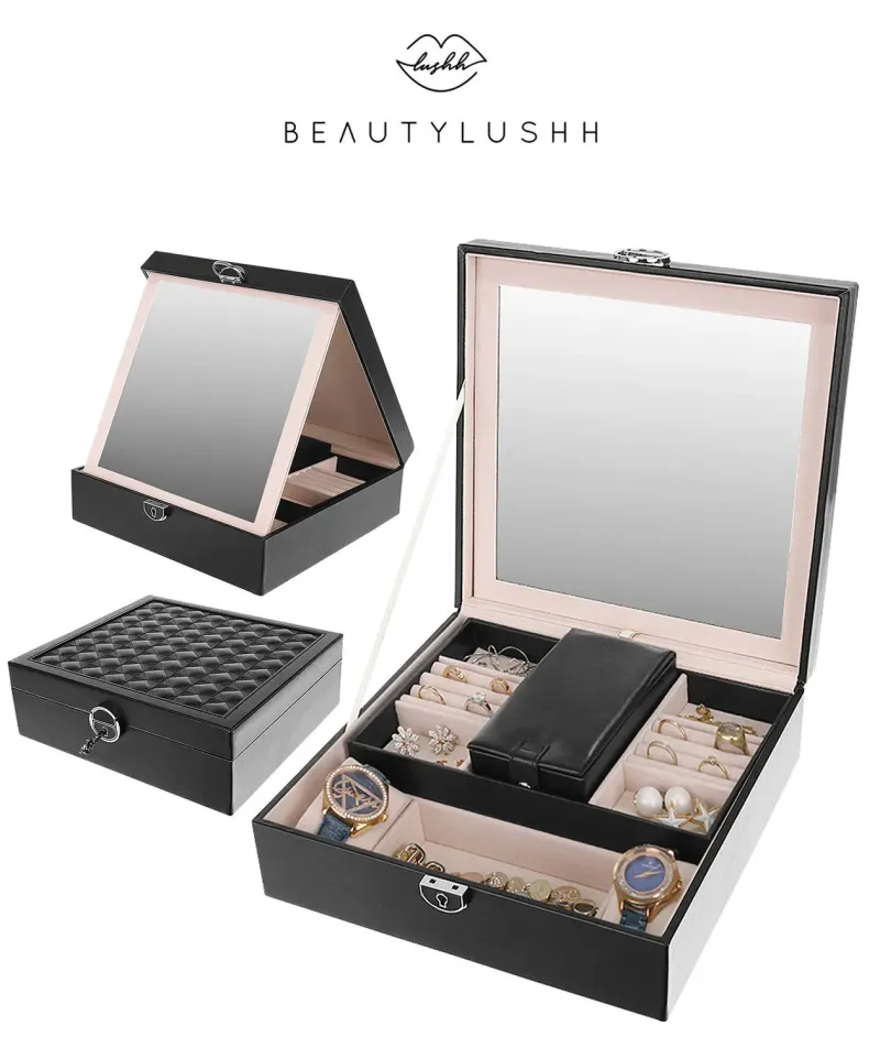 Кутия за бижута – черна Beautylushh