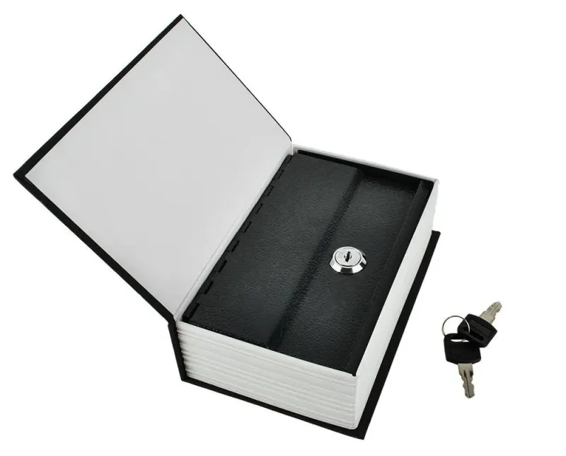 Сейф-кутия, скрита в книга, 18 см x 11,5 см