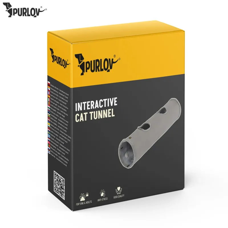 Играчка за котки – интерактивен тунел Purlov
