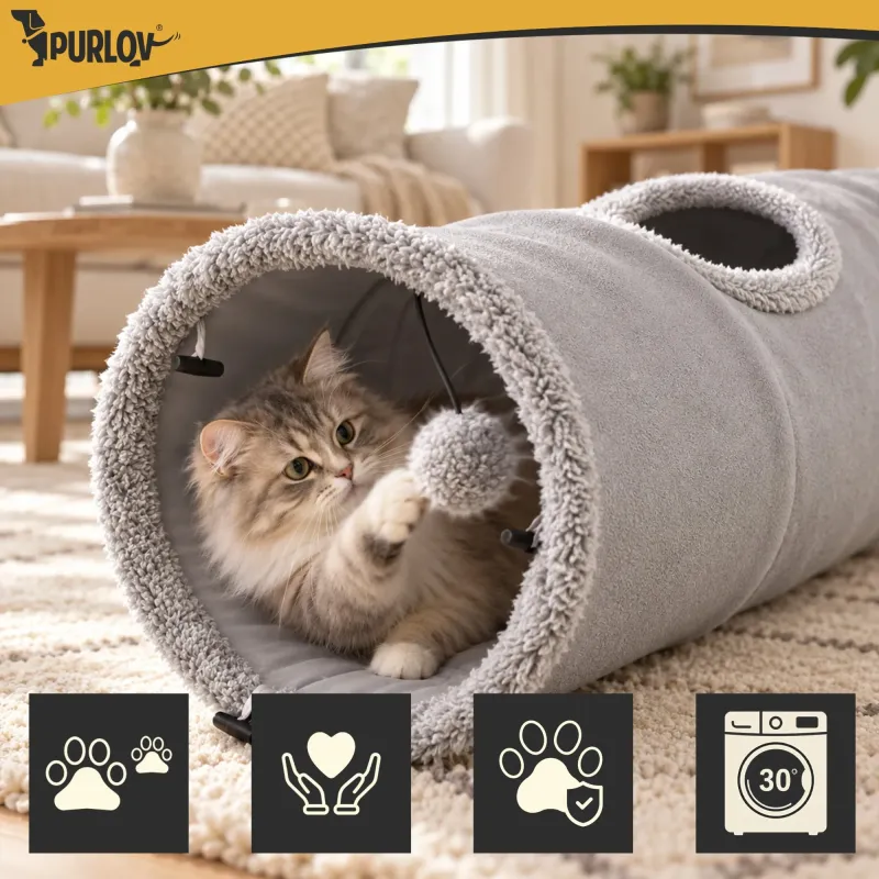 Играчка за котки – интерактивен тунел Purlov
