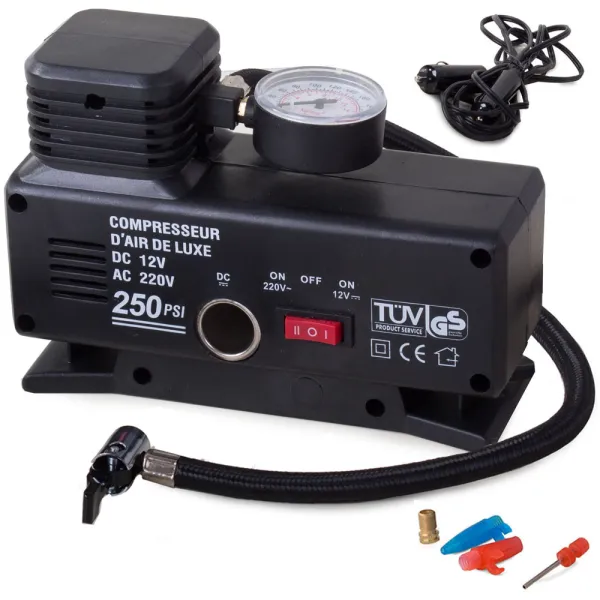 Автомобилен компресор 12 V и 230 V, 250 PSI