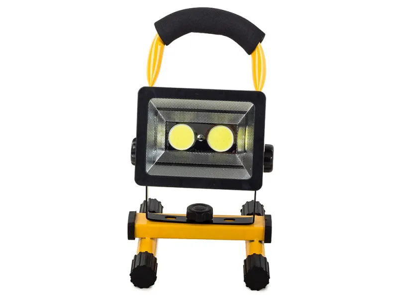 Акумулаторен LED прожектор 30 W със стойка, IP65 — снимка 2