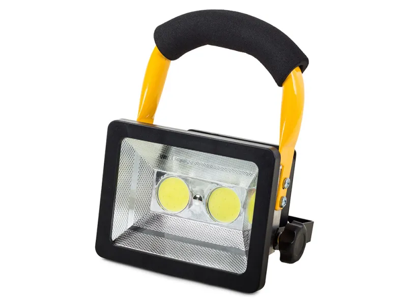 Акумулаторен LED прожектор 30 W със стойка, IP65 — снимка 3