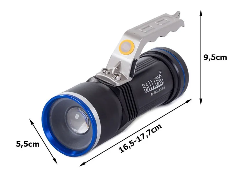 Мощен фенер със зуум и USB зареждане — снимка 2