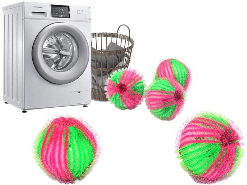 Топки за пералня против власинки и косми, 6 броя — снимка 2