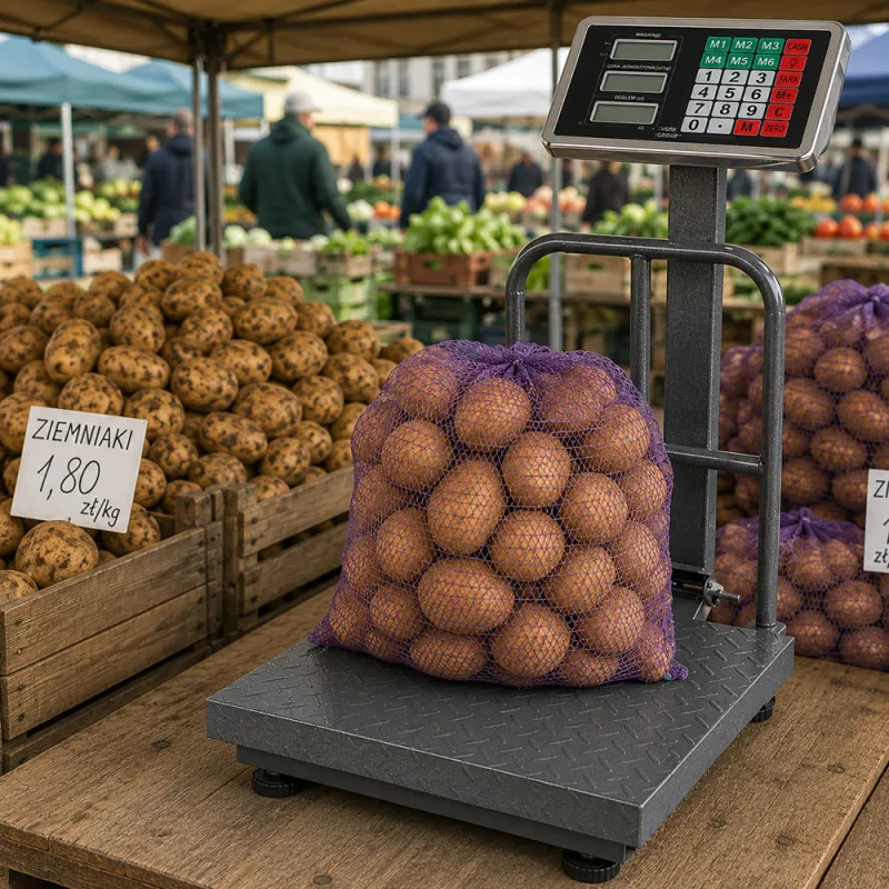 Електронен платформен кантар 300 кг с облегалка, сив — снимка 3