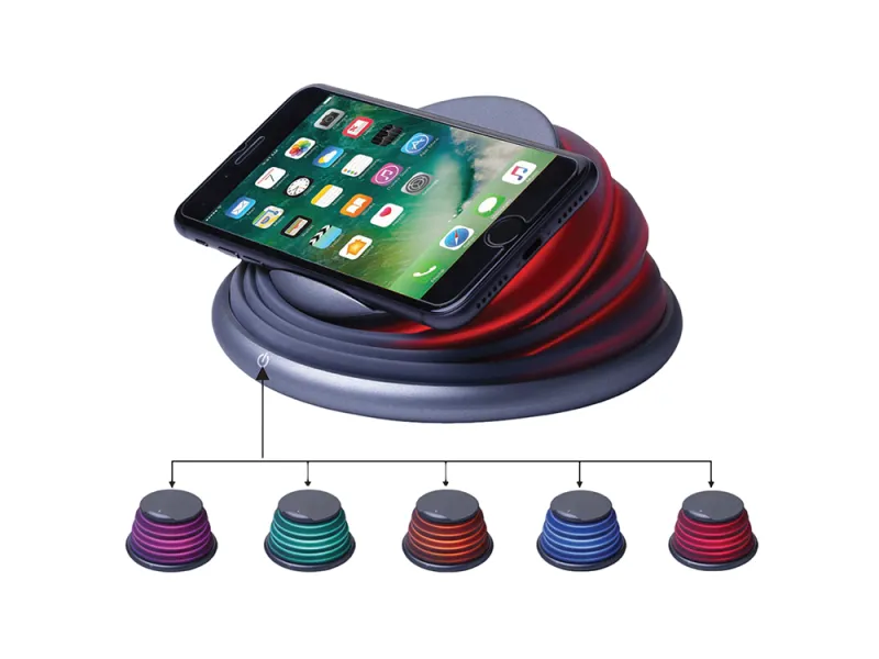 Безжично зарядно Qi 10 W с USB-C кабел — снимка 2