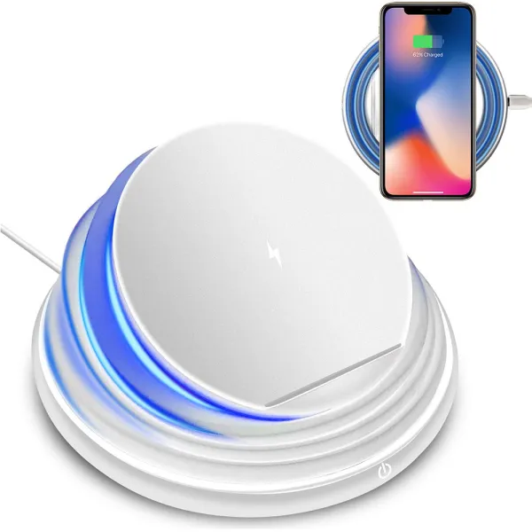 Безжично зарядно Qi 10 W с USB-C кабел