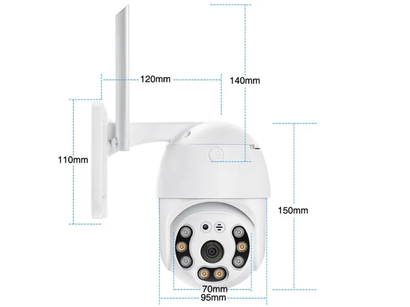 Външна WiFi камера Full HD с въртене и нощно виждане — снимка 2