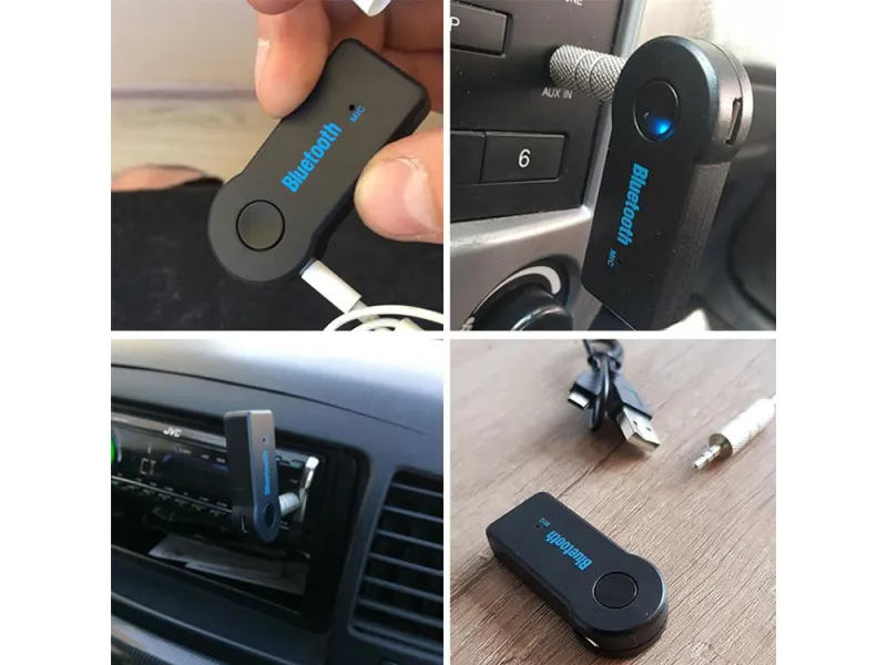 Bluetooth приемник за кола с AUX и микрофон — снимка 3