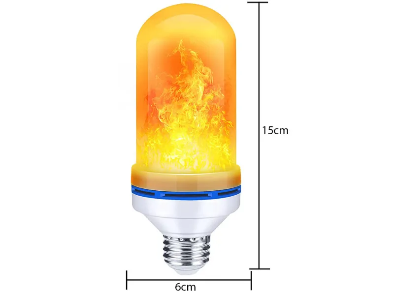 Декоративна крушка Е27 9 W с ефект на жив пламък — снимка 2