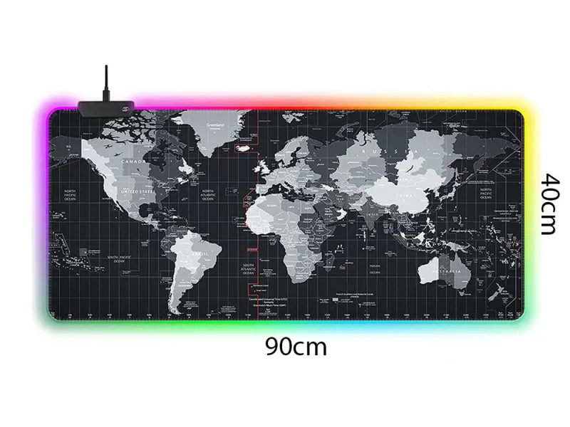 Геймърска подложка за мишка с LED осветление, 90 × 40 см — снимка 3