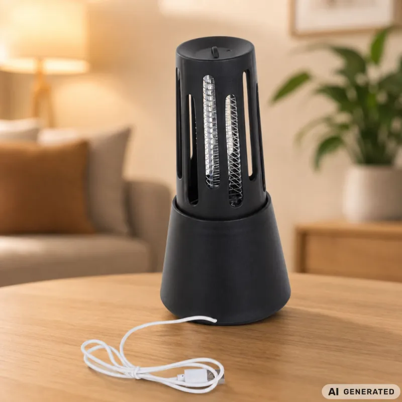Лампа против комари с UV светлина и USB, 5 W — снимка 3
