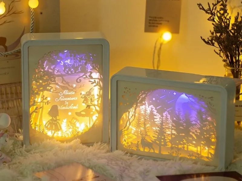 3D нощна лампа с дистанционно, RGB LED и управление с докосване — снимка 3