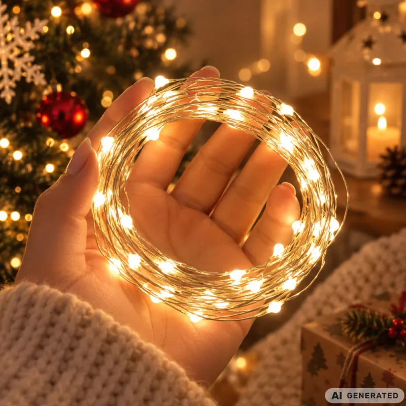Светлинна завеса 300 LED, 3 x 3 м, топло бяла — снимка 3