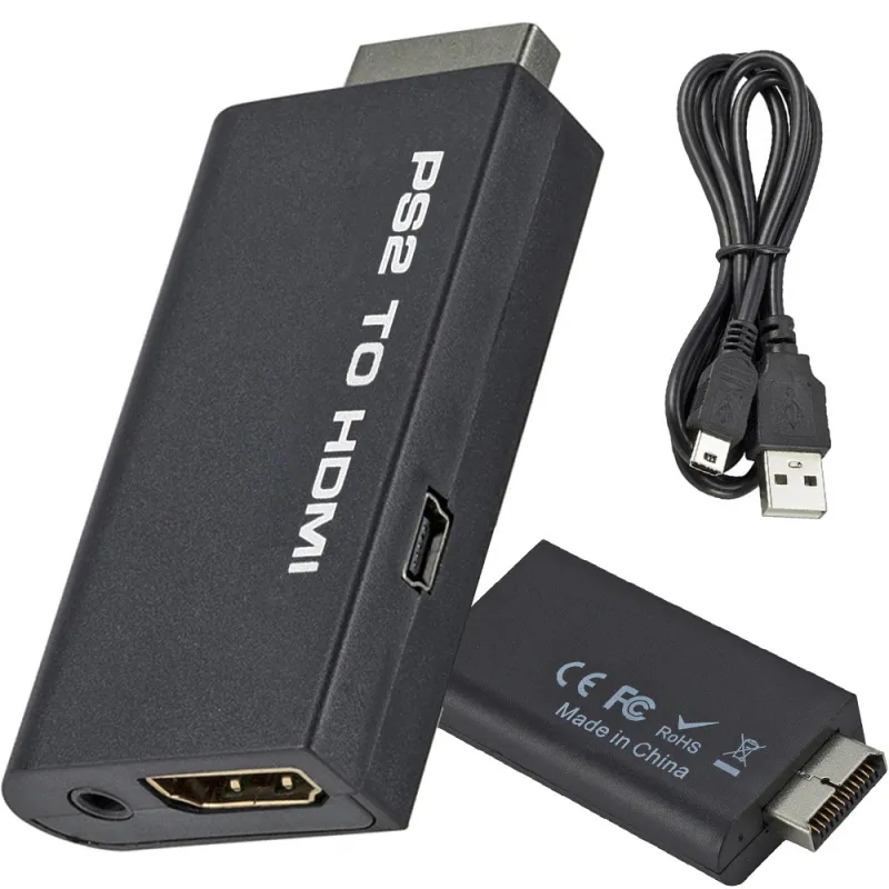 Адаптер от PS2 към HDMI с аудио изход 3,5 мм