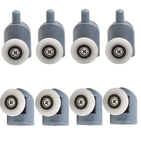 Ролки за душ кабина с капачки, 8 броя