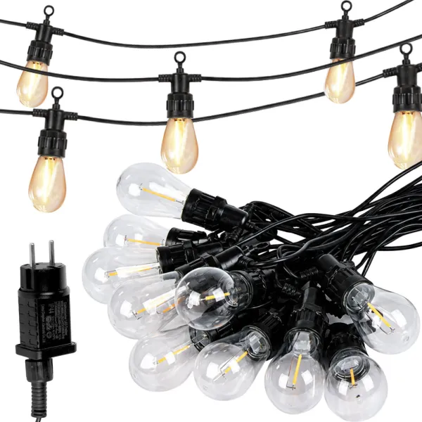 Градински лампички LED, 20 крушки, 20 метра, IP44