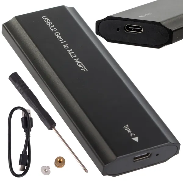 Външна кутия за M.2 SSD с USB 3.1 Type-C