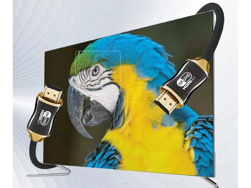 HDMI 2.1 кабел 1,5 м, 8K 60 Hz и 4K 120 Hz, с найлонова оплетка — снимка 2