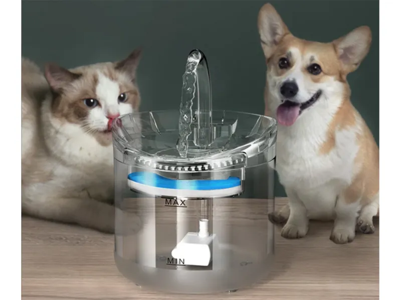 Фонтан за котки и кучета с филтър, 1,8 л — снимка 2