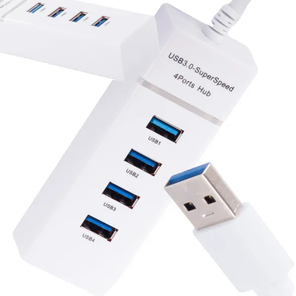 USB хъб с 4 порта, разклонител с индикатори