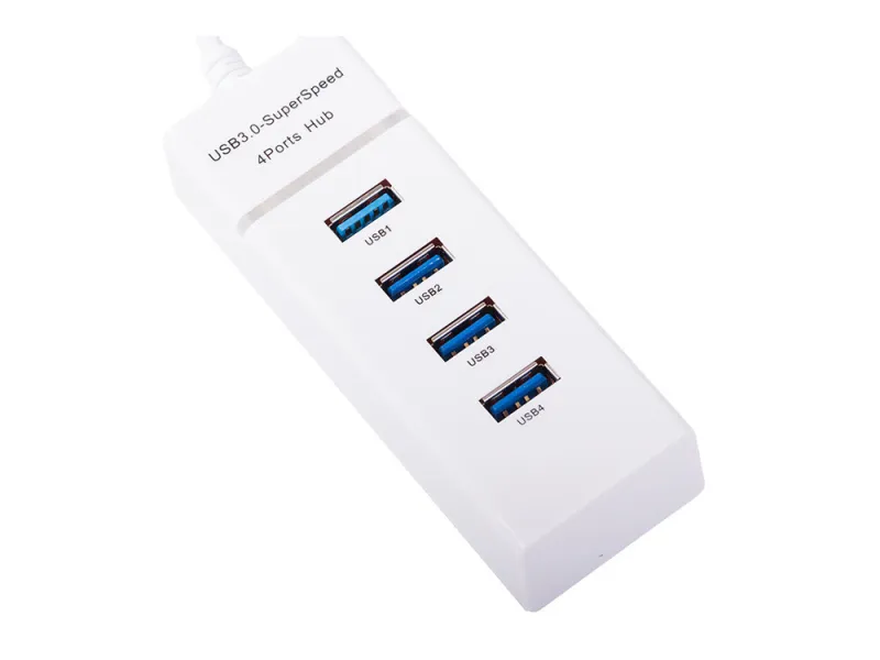 USB хъб с 4 порта, разклонител с индикатори — снимка 3