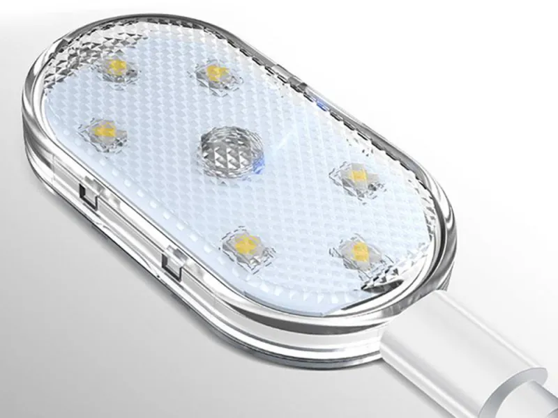 Безжична RGB LED лампа за купето на колата, магнитна — снимка 3