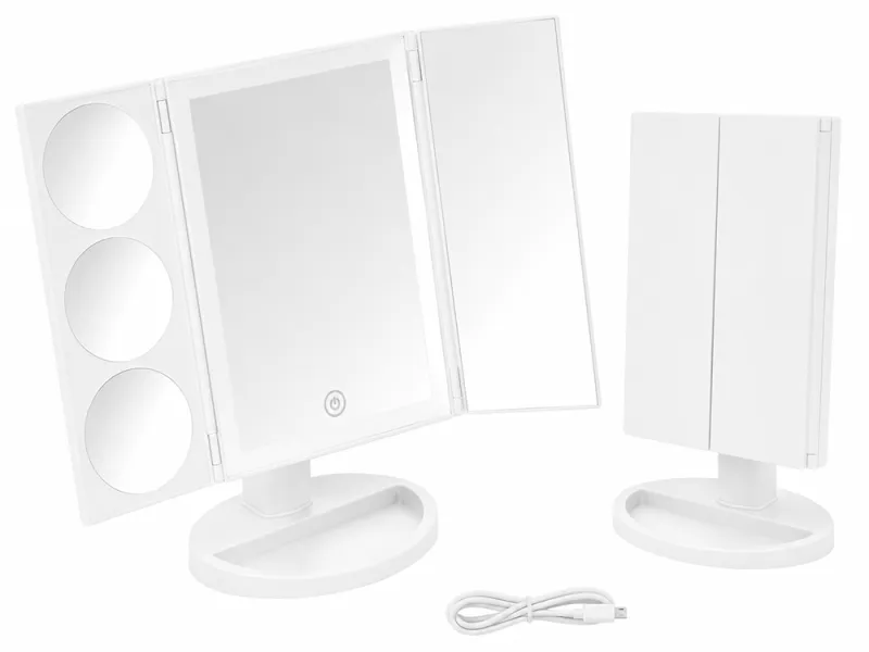 Козметично LED огледало с увеличение 3x, 5x и 10x — снимка 2