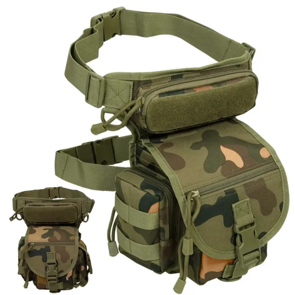 Военна тактическа чанта за крак и кръст, 31 × 20 × 13 см