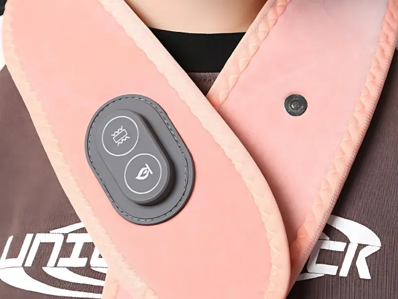 Масажор за врат със затопляне, 3 режима на масаж и USB-C — снимка 3