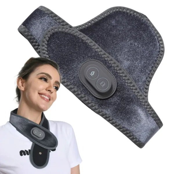 Масажор за врат със затопляне, 3 режима на масаж и USB-C