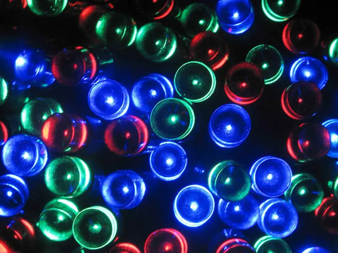 Коледни лампички за елха, 200 цветни LED, 8 режима — снимка 2