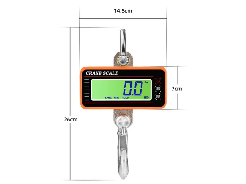 Кантар за кран до 500 кг с LCD дисплей и дистанционно — снимка 3