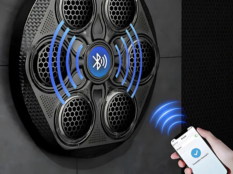 Електронна боксова мишена с LED, Bluetooth и ръкавици — снимка 2