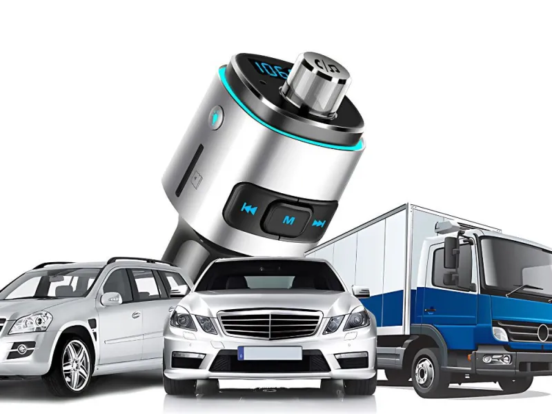 Bluetooth FM трансмитер за кола с 2 USB порта — снимка 2