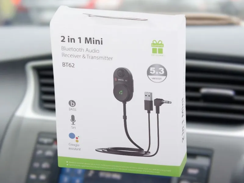 Блутут трансмитер за кола с AUX и USB, Bluetooth 5.3 — снимка 3