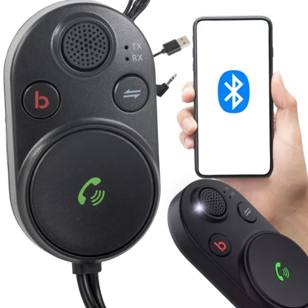 Блутут трансмитер за кола с AUX и USB, Bluetooth 5.3