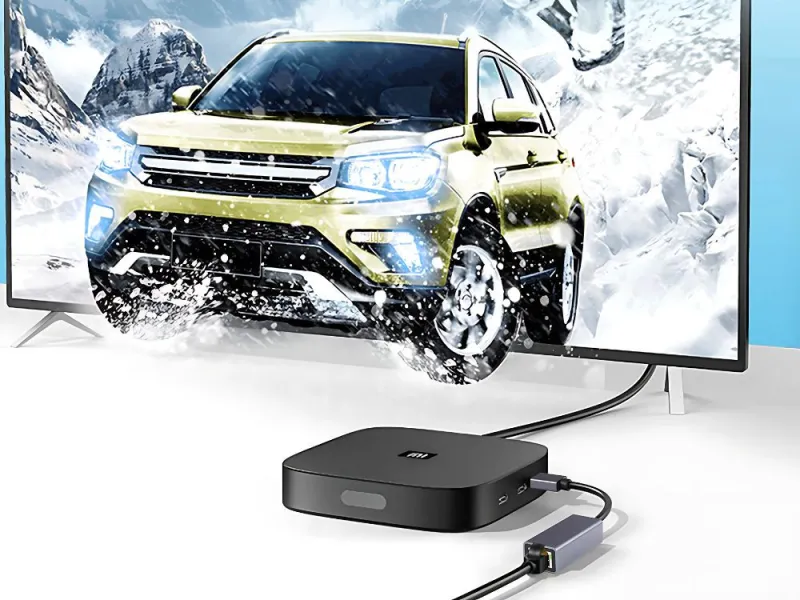 USB LAN адаптер към RJ45, 100 Mbps, сив — снимка 2