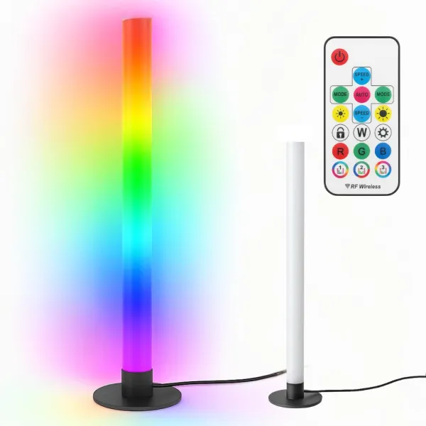 RGB LED лампа с дистанционно, 40 см, стояща