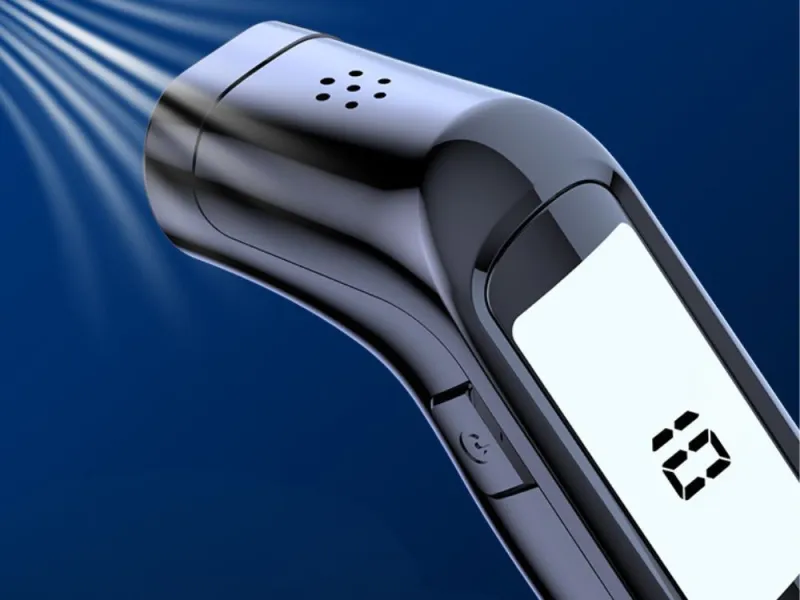 Безконтактен джобен дрегер за алкохол с LCD дисплей и USB — снимка 2