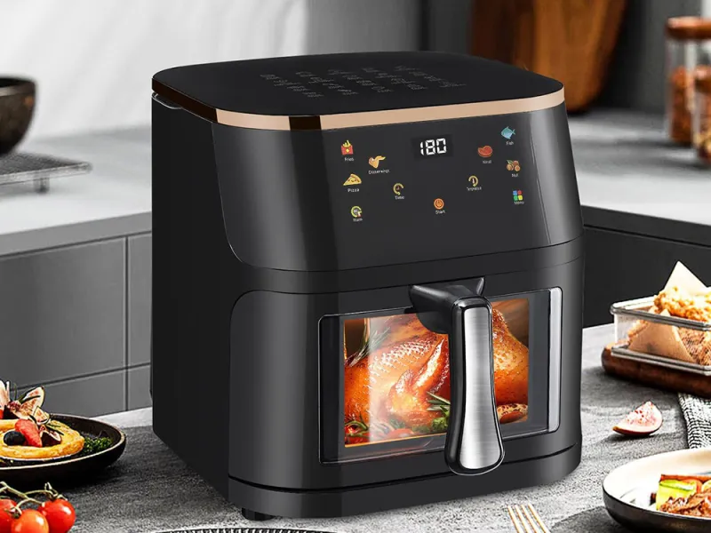 Голям фритюрник с горещ въздух 1400 W, 10 л — снимка 3