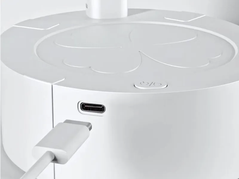 Електрическа помпа за вода с бутон и зареждане през USB-C, бяла — снимка 3