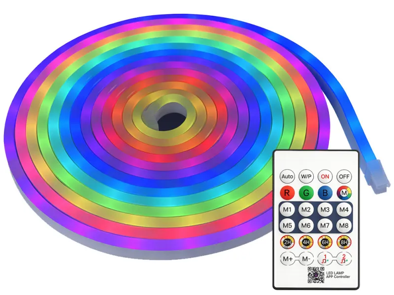 RGB LED лента 10 м с Bluetooth, приложение и дистанционно — снимка 2