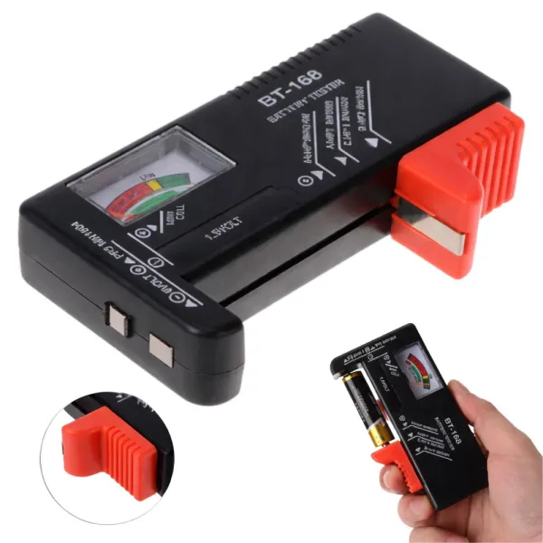 Аналогов тестер за батерии AA, AAA, C, D и 9V