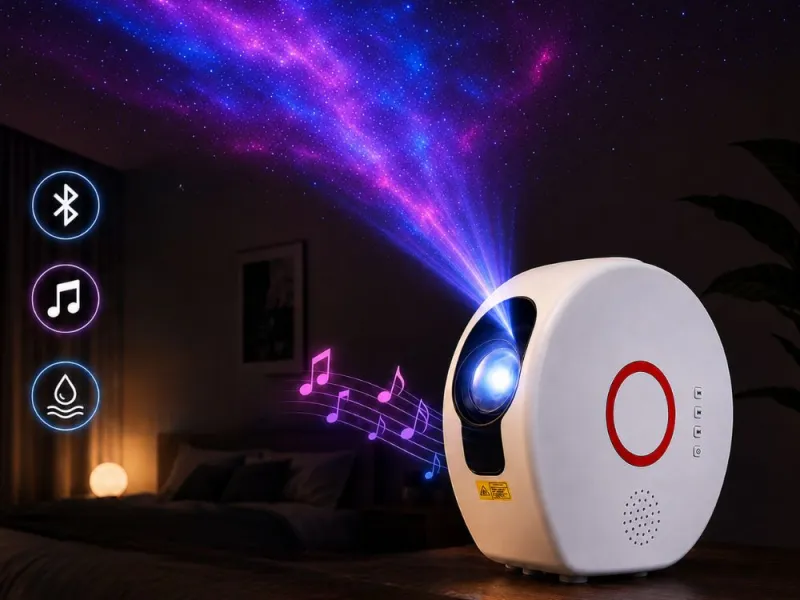 Звезден проектор с Bluetooth колона и дистанционно — снимка 3