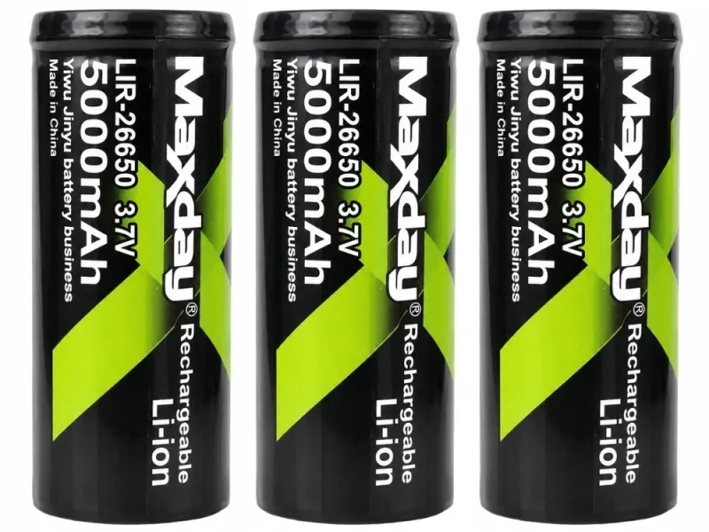 Литиево-йонна акумулаторна батерия 26650, 5000 mAh, 3,7 V — снимка 2