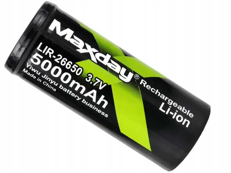 Литиево-йонна акумулаторна батерия 26650, 5000 mAh, 3,7 V — снимка 3