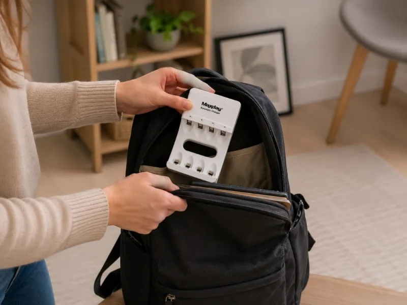 Зарядно за акумулаторни батерии AA и AAA с 4 гнезда и USB-C — снимка 2