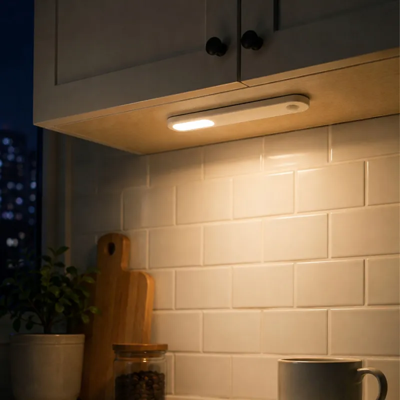 LED лампа със сензор за движение и магнитен монтаж, бяла — снимка 3